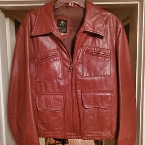 Men's  vintage leather jacket